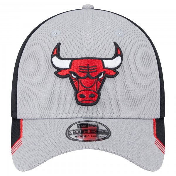 Бейсболка Chicago Bulls New Era Active Trim 39THIRTY - Gray/Black
