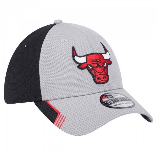 Бейсболка Chicago Bulls New Era Active Trim 39THIRTY - Gray/Black