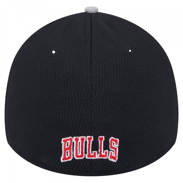 Бейсболка Chicago Bulls New Era Active Trim 39THIRTY - Gray/Black