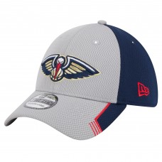 Бейсболка New Orleans Pelicans New Era Gray/Navy Active Trim 39THIRTY