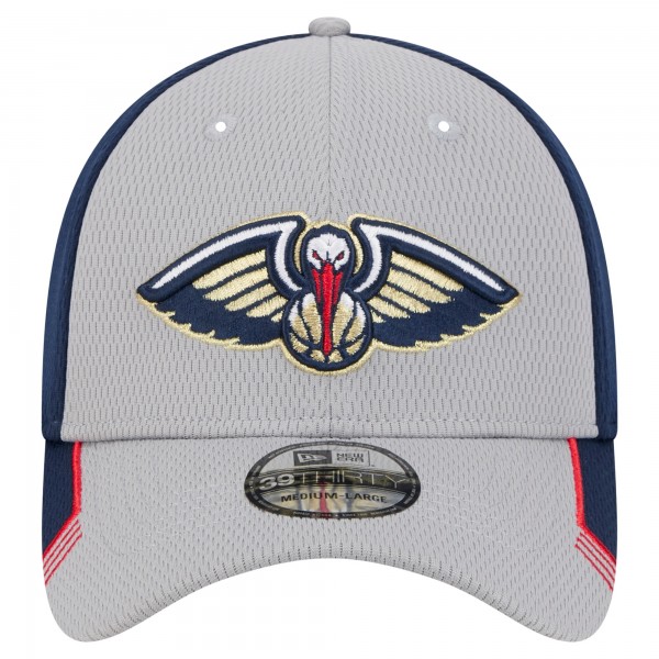 Бейсболка New Orleans Pelicans New Era Gray/Navy Active Trim 39THIRTY