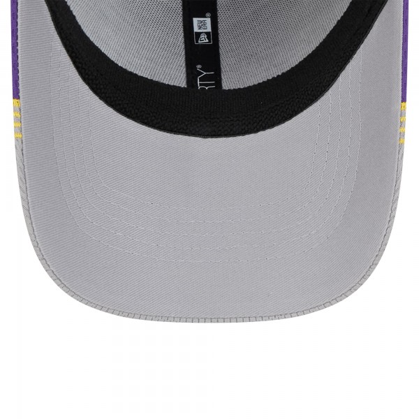 Бейсболка Los Angeles Lakers New Era Gray/Purple Active Trim 39THIRTY