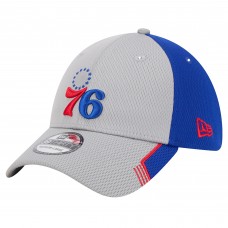 Бейсболка Philadelphia 76ers New Era Gray/Royal Active Trim 39THIRTY
