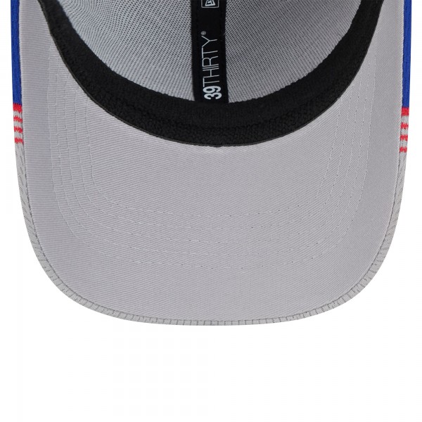 Бейсболка Philadelphia 76ers New Era Gray/Royal Active Trim 39THIRTY
