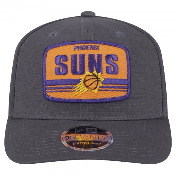 Бейсболка Phoenix Suns New Era Graphite Team Elevated Patch 9SEVENTY