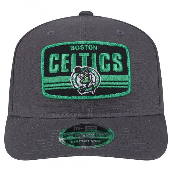 Бейсболка Boston Celtics New Era Team Elevated Patch 9SEVENTY - Graphite