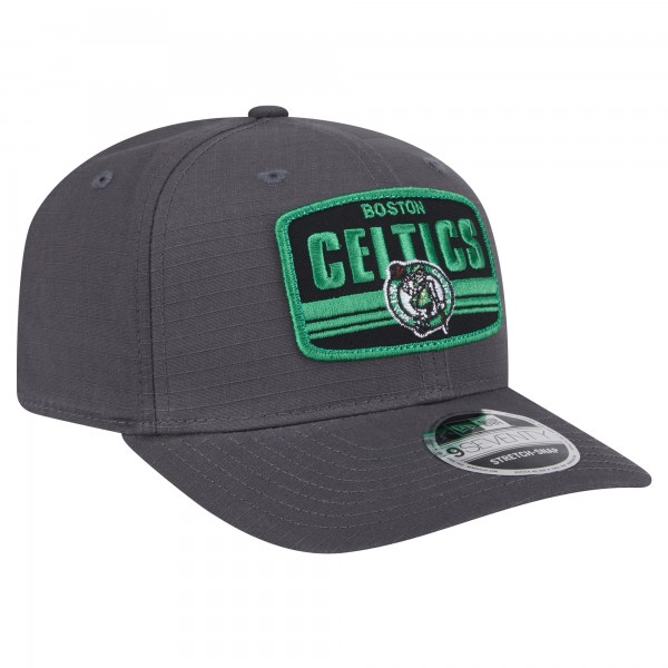 Бейсболка Boston Celtics New Era Team Elevated Patch 9SEVENTY - Graphite
