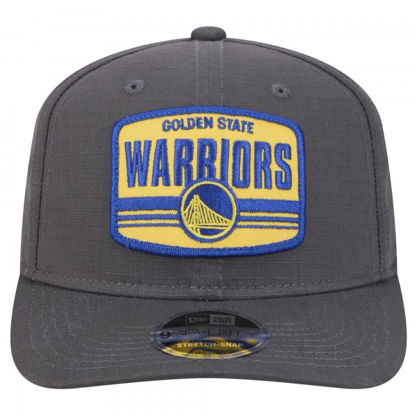 Бейсболка Golden State Warriors New Era Team Elevated Patch 9SEVENTY - Graphite