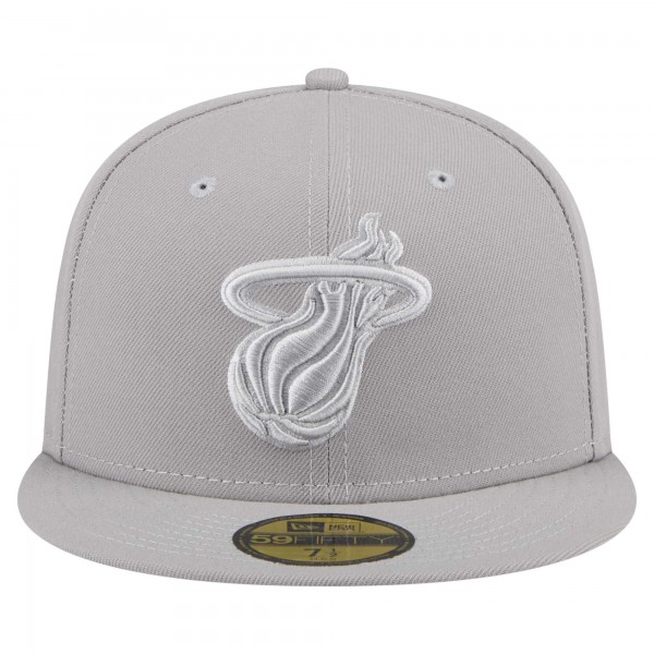 Бейсболка Miami Heat New Era Gray Color Pack 59FIFTY