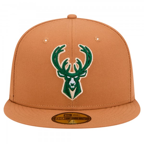 Бейсболка Milwaukee Bucks New Era Tan Color Pack 59FIFTY