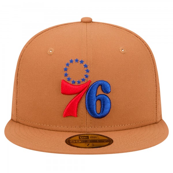 Бейсболка Philadelphia 76ers New Era Tan Color Pack 59FIFTY