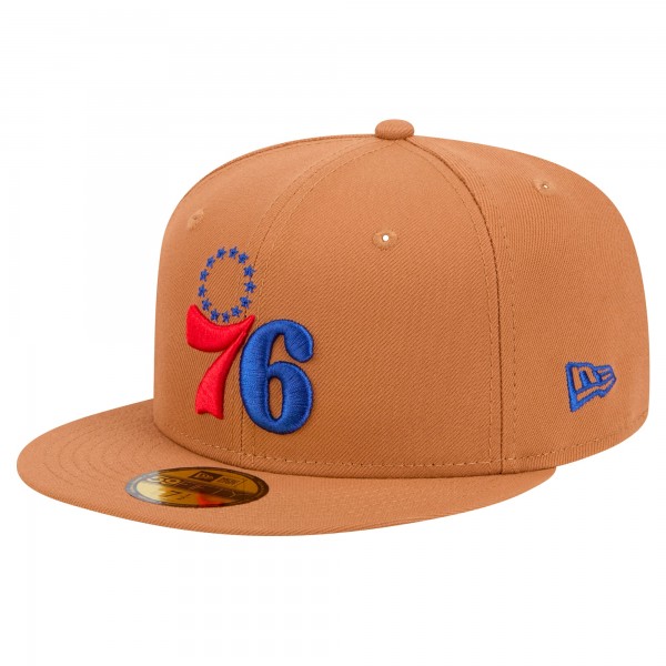 Бейсболка Philadelphia 76ers New Era Tan Color Pack 59FIFTY