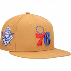 Бейсболка Philadelphia 76ers New Era Tan Color Pack 9FIFTY Snapback