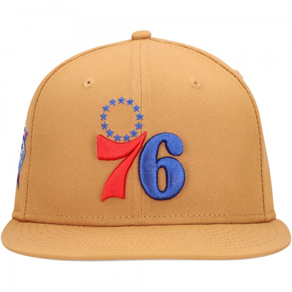 Бейсболка Philadelphia 76ers New Era Tan Color Pack 9FIFTY Snapback