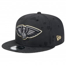 Бейсболка New Orleans Pelicans New Era Black Midnight Ink Pop Outline 9FIFTY