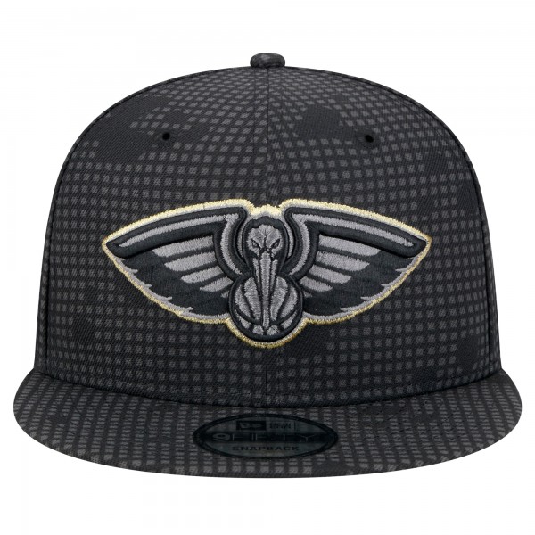 Бейсболка New Orleans Pelicans New Era Black Midnight Ink Pop Outline 9FIFTY