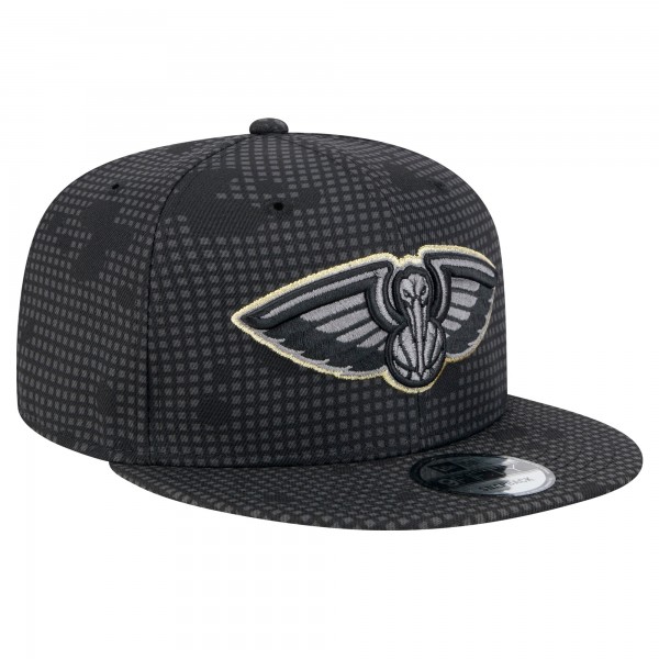 Бейсболка New Orleans Pelicans New Era Black Midnight Ink Pop Outline 9FIFTY