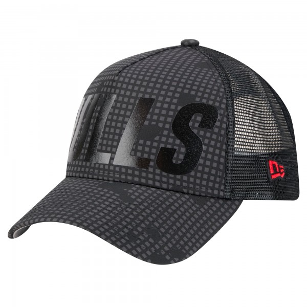 Бейсболка Chicago Bulls New Era Male Adult Midnight Ink Tonal A-Frame Trucker 9FORTY - Black