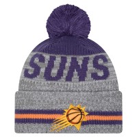 Шапка с помпоном Phoenix Suns New Era Gray Sport Night Runner Cuffed Knit