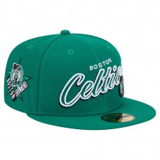 Бейсболка Boston Celtics New Era Sport Night Script Sided 59FIFTY - Kelly Green