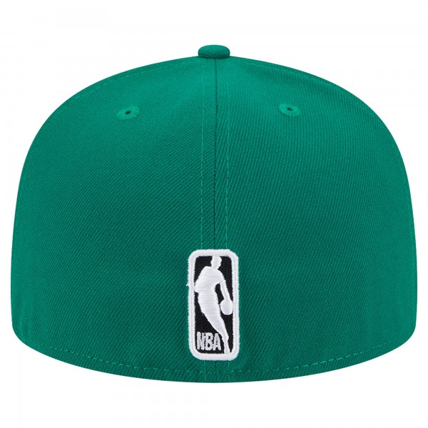 Бейсболка Boston Celtics New Era Sport Night Script Sided 59FIFTY - Kelly Green