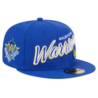 Бейсболка Golden State Warriors New Era Sport Night Script Sided 59FIFTY - Royal