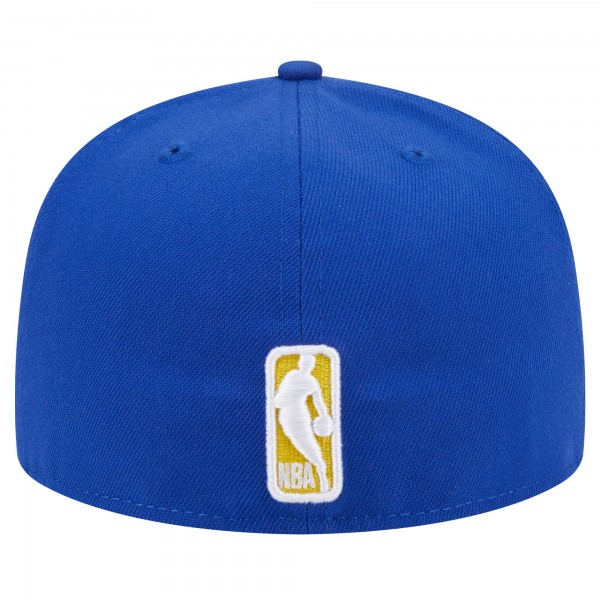 Бейсболка Golden State Warriors New Era Sport Night Script Sided 59FIFTY - Royal