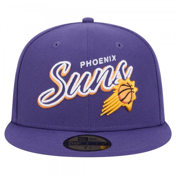 Бейсболка Phoenix Suns New Era Purple Sport Night Script Sided 59FIFTY