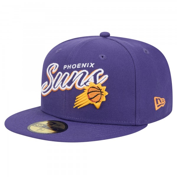 Бейсболка Phoenix Suns New Era Purple Sport Night Script Sided 59FIFTY