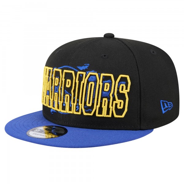 Бейсболка Golden State Warriors New Era Sport Night Splatter 2-Tone 9FIFTY - Black/Royal