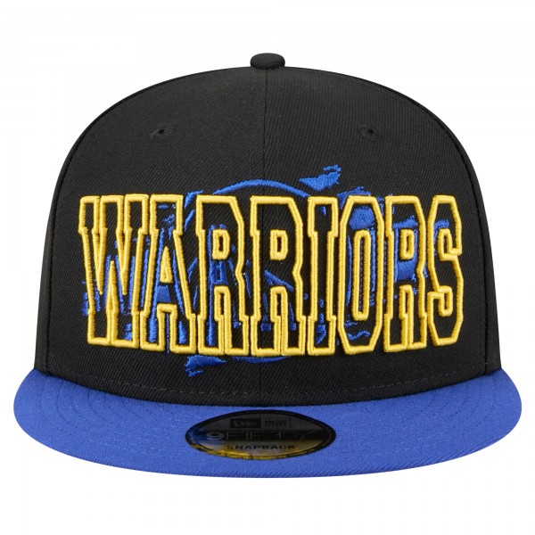Бейсболка Golden State Warriors New Era Sport Night Splatter 2-Tone 9FIFTY - Black/Royal