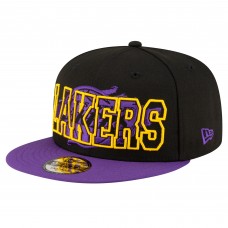 Бейсболка Los Angeles Lakers New Era Sport Night Splatter 2-Tone 9FIFTY - Black/Purple