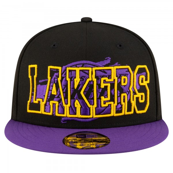 Бейсболка Los Angeles Lakers New Era Sport Night Splatter 2-Tone 9FIFTY - Black/Purple