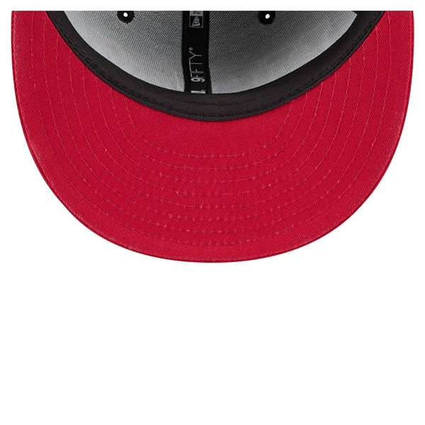 Бейсболка Miami Heat New Era Black/Red Sport Night Splatter 2-Tone 9FIFTY Snapback