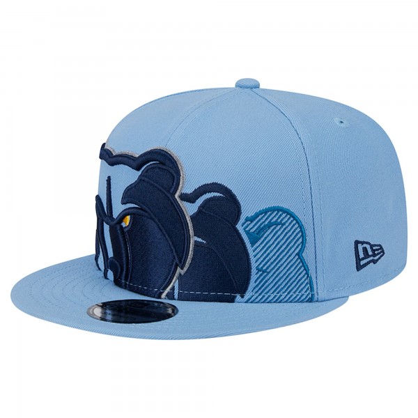 Бейсболка Memphis Grizzlies New Era Sport Night Team Shadow 9FIFTY - Light Blue