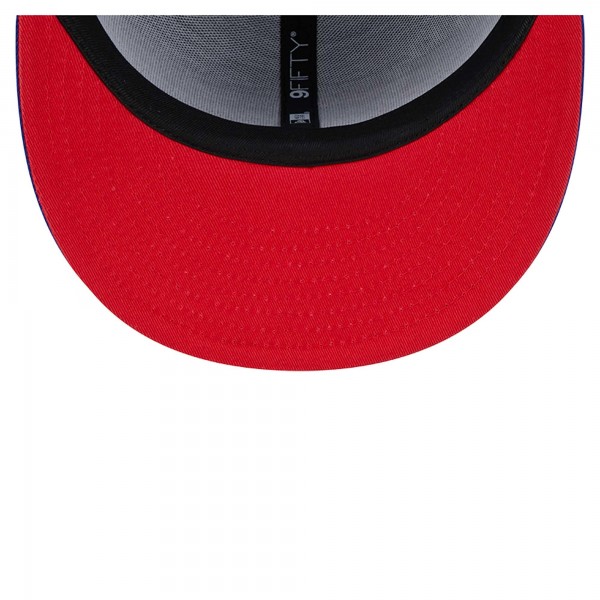 Бейсболка Philadelphia 76ers New Era Royal Sport Night Team Shadow 9FIFTY Snapback