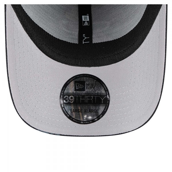 Бейсболка Miami Heat New Era Black Sport Night 39THIRTY