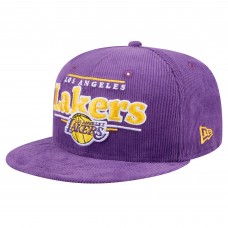 Бейсболка Los Angeles Lakers New Era Throwback Display Corduroy 9FIFTY - Purple