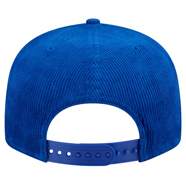 Бейсболка Philadelphia 76ers New Era Royal Throwback Display Corduroy 9FIFTY Snapback
