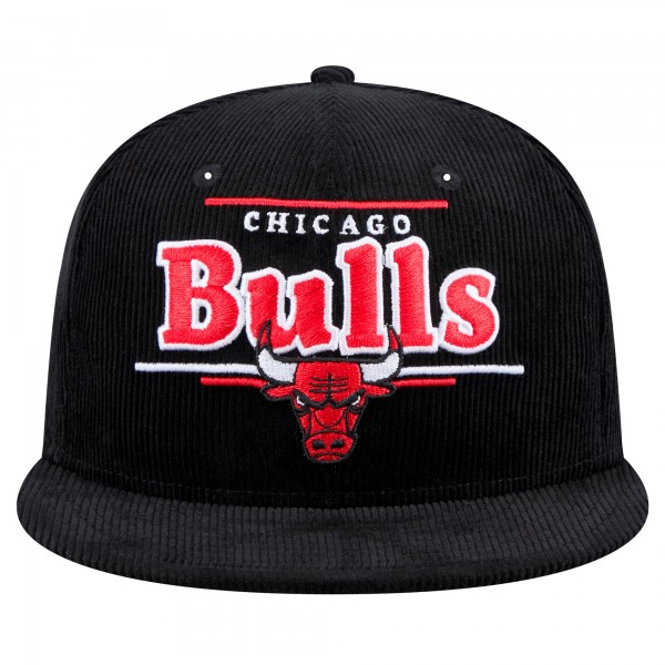 Бейсболка Chicago Bulls New Era Throwback Display Corduroy 9FIFTY - Black