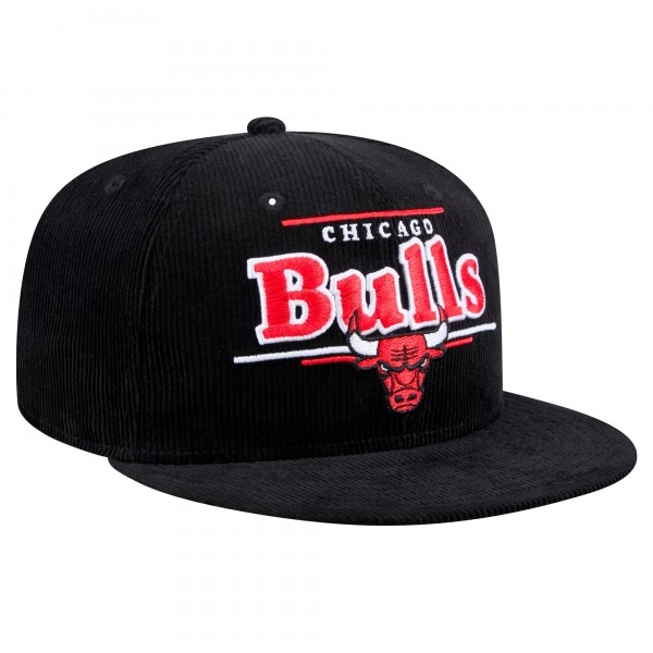 Бейсболка Chicago Bulls New Era Throwback Display Corduroy 9FIFTY - Black