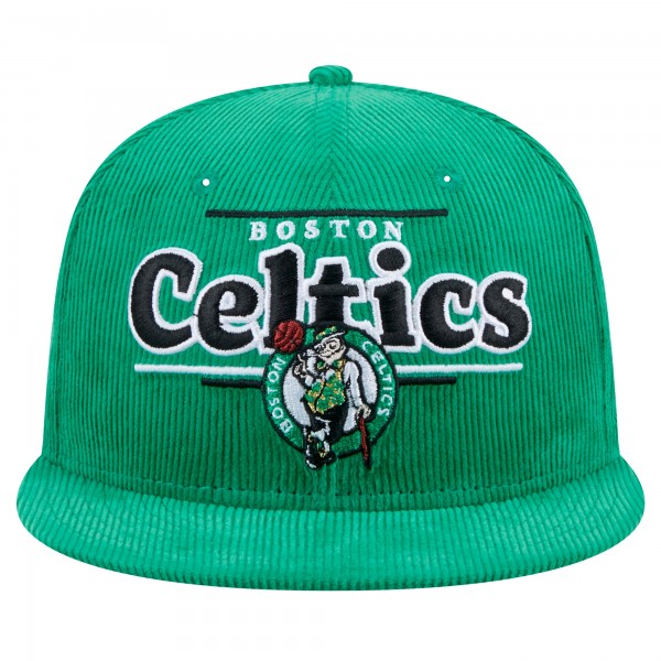 Бейсболка Boston Celtics New Era Throwback Display Corduroy 9FIFTY - Kelly Green