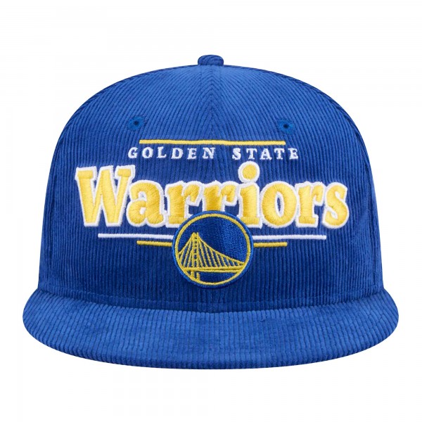 Бейсболка Golden State Warriors New Era Throwback Display Corduroy 9FIFTY - Royal