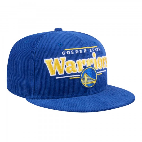 Бейсболка Golden State Warriors New Era Throwback Display Corduroy 9FIFTY - Royal