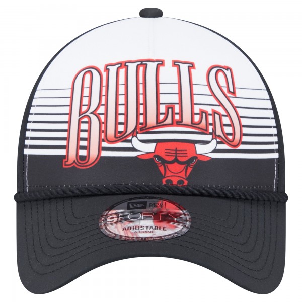 Бейсболка New Era Chicago Bulls Black Throwback Gradient A-Frame 9FORTY