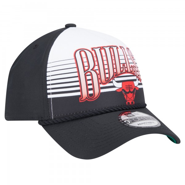Бейсболка New Era Chicago Bulls Black Throwback Gradient A-Frame 9FORTY