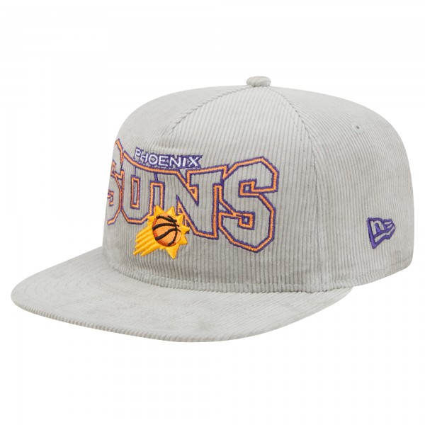 Бейсболка Phoenix Suns New Era Gray Throwback Corduroy Golfer