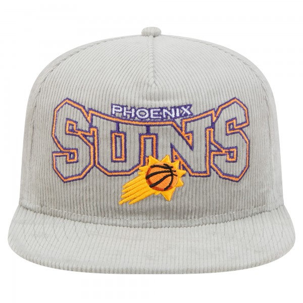 Бейсболка Phoenix Suns New Era Gray Throwback Corduroy Golfer
