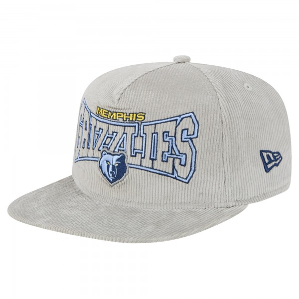 Бейсболка Memphis Grizzlies New Era Throwback Corduroy Golfer - Gray