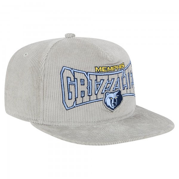 Бейсболка Memphis Grizzlies New Era Throwback Corduroy Golfer - Gray